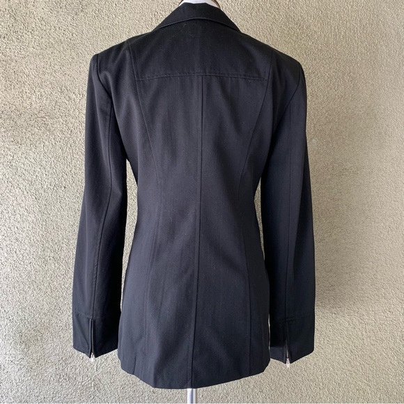 “DKNY” Black Wool Blend Jacket size 6 - Picture 5 of 14